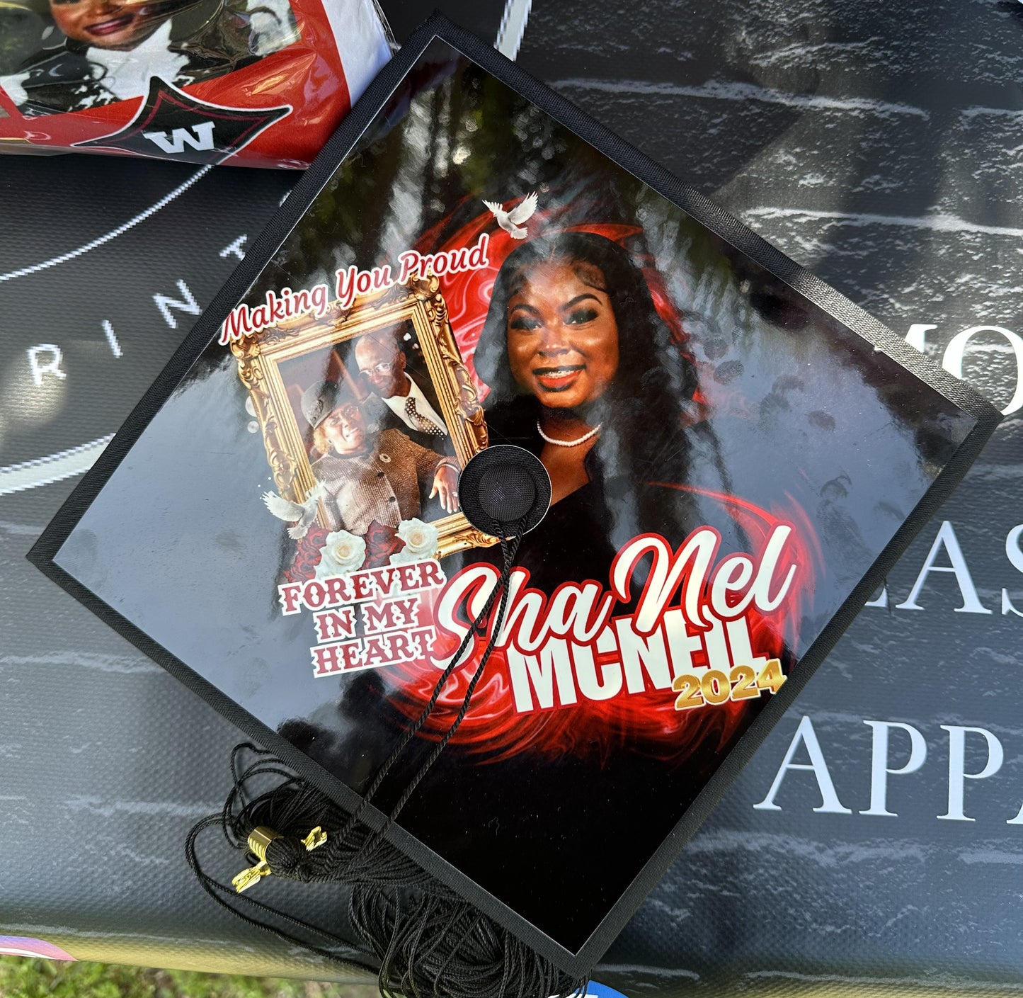 GRAD CAP TOPPER/DS