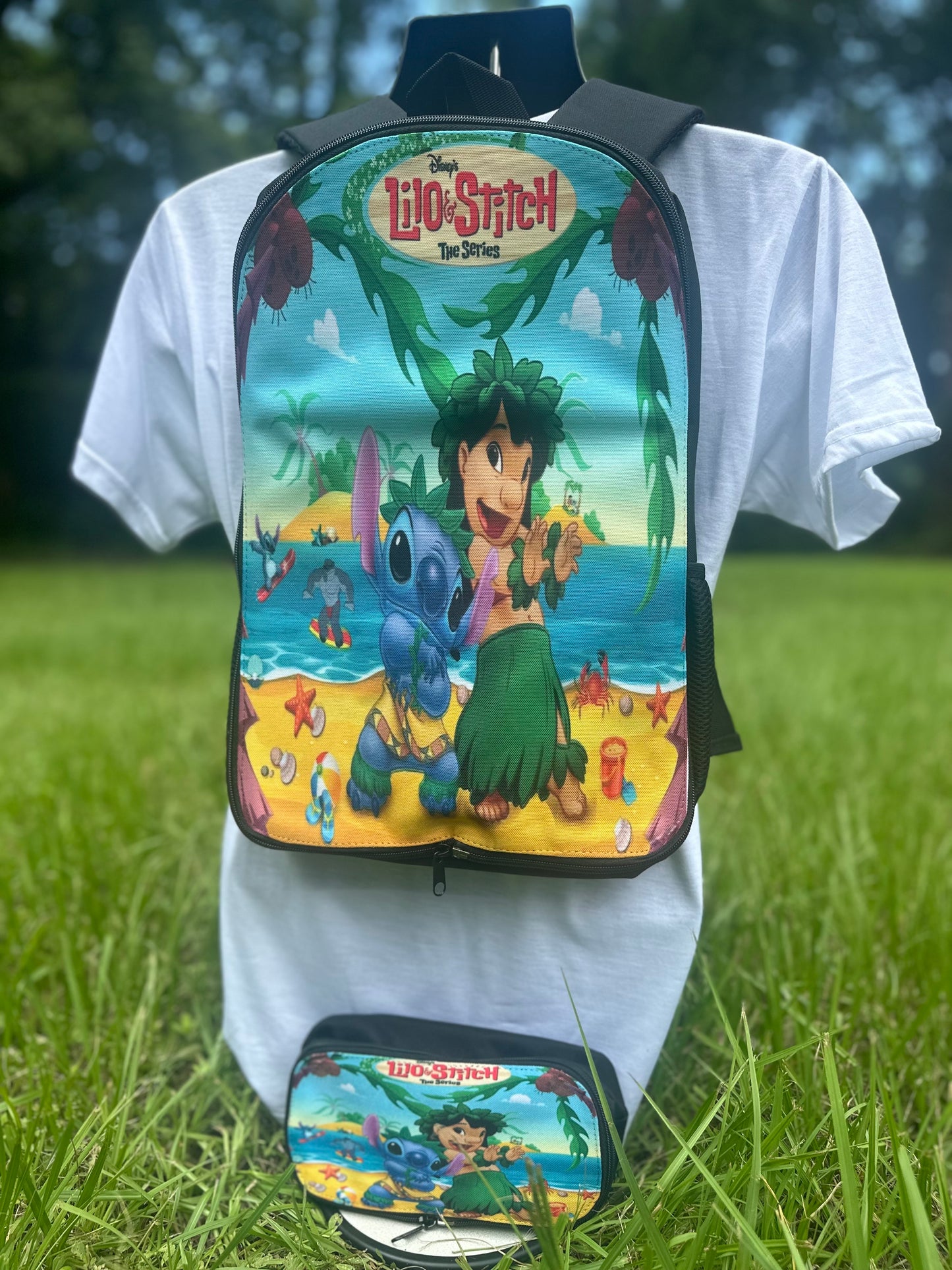 CUSTOM BACKPACK AND PENCIL POUCH