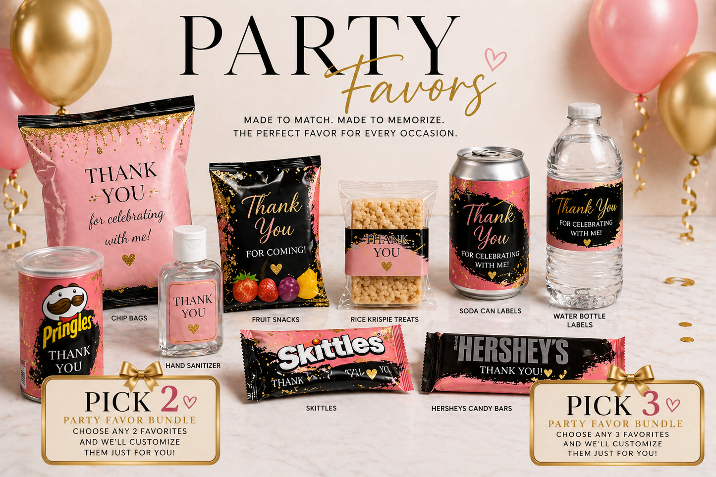 PICK 3 PARTY FAVOR BUNDLE