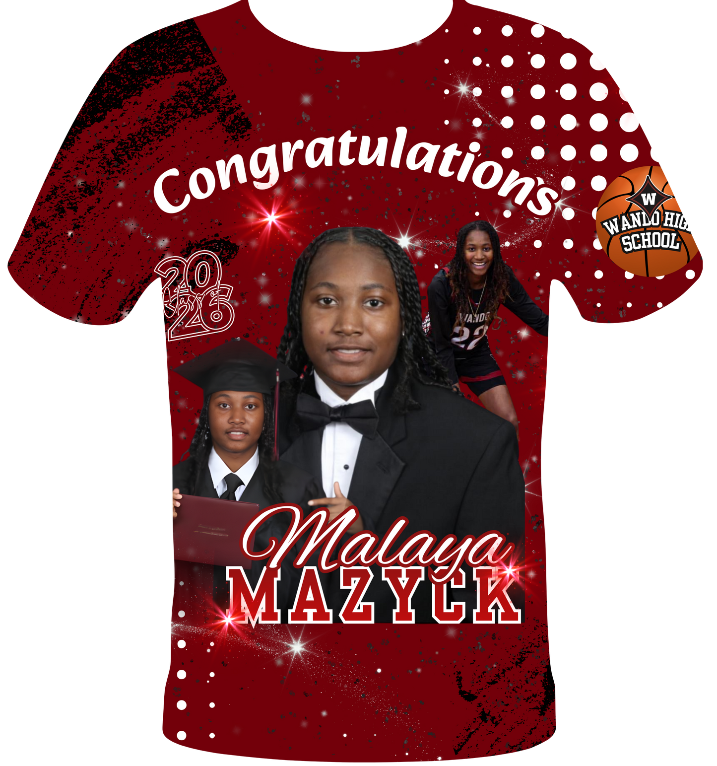 MALAYA MAZYCK GRAD TEES ONLY (DEADLINE TO ORDER MAY 20TH)